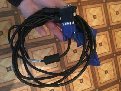 Лот: 11662291. Фото: 1. Переходник DVI-I – VGA + 2 провода... Шлейфы, кабели, переходники