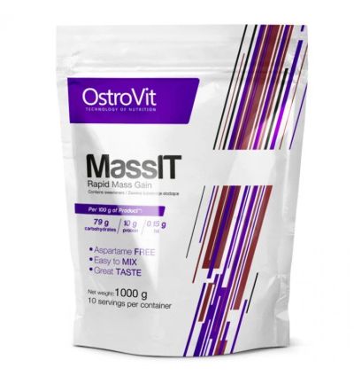 Лот: 11150787. Фото: 1. гейнер ostrovit mass it 3400g... Спортивное питание, витамины