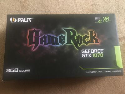 Лот: 15294328. Фото: 1. Palit Game Rock GeForce 1070... Видеокарты