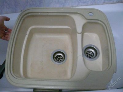 Лот: 2742481. Фото: 1. Мойка из искусственного камня... Мойки кухонные