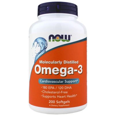 Лот: 8525890. Фото: 1. NOW Omega 3 (Спортивное питание... Народная медицина, БАДы
