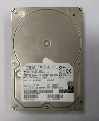 Лот: 9727422. Фото: 1. Жесткий диск IBM DTLA-307015 15... Жёсткие диски (HDD)
