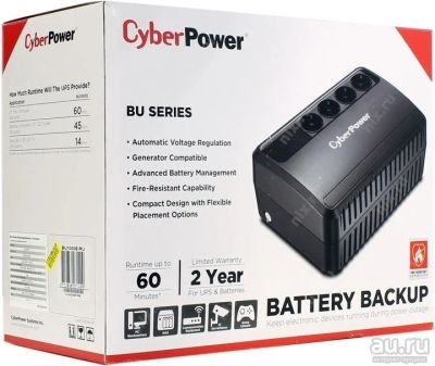 Лот: 12782027. Фото: 1. Новый ИБП CyberPower BU-1000E... ИБП, аккумуляторы для ИБП
