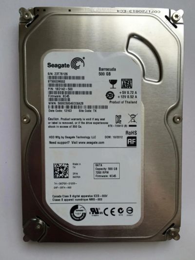 Лот: 7587422. Фото: 1. Жесткий диск Saegate Barracuda... Жёсткие диски (HDD)