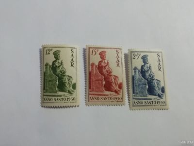 Лот: 17099848. Фото: 1. Германия; Saar; 1950; Holy Year... Марки