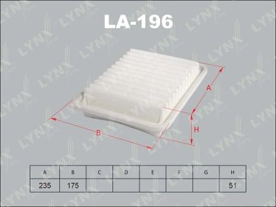 Лот: 13357172. Фото: 1. Lynx LA-196 Воздушный фильтр. Расходные материалы