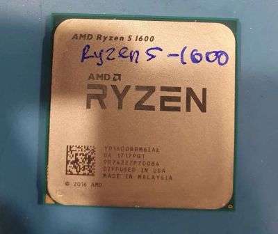 Лот: 20215356. Фото: 1. Процессор AMD Ryzen 5 1600 6 ядер... Процессоры