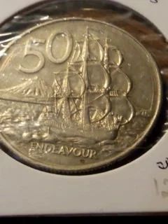 Лот: 11319869. Фото: 1. 734 Новая Зеландия 50 центов 1982... Австралия и Океания
