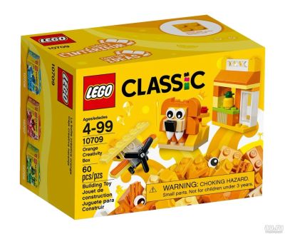 Лот: 13025259. Фото: 1. LEGO Classic 10709 Оранжевый набор... Развивающие