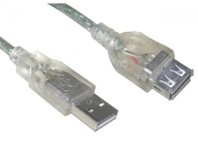 Лот: 13354529. Фото: 1. Кабель USB 2.0 AM/AF 1.8м VCOM... Шлейфы, кабели, переходники