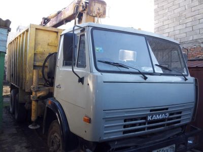 Лот: 7398405. Фото: 1. Камаз ломовоз 55213 с манипулятором... Грузовики, автобусы, спецтехника