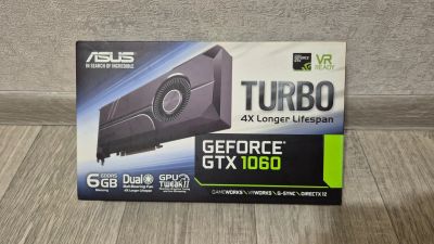 Лот: 24769183. Фото: 1. ASUS GTX 1060 6Gb Turbo. Видеокарты