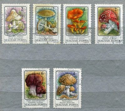 Лот: 6365164. Фото: 1. 1986 Венгрия Грибы Растения Флора... Марки
