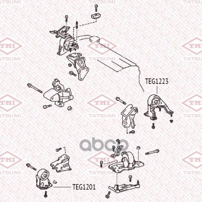 Лот: 21880988. Фото: 1. Опора Двигателя Задняя TATSUMI... Двигатель и элементы двигателя