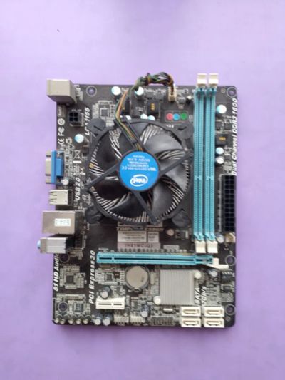 Лот: 25025368. Фото: 1. Материнская плата IH61mC-Q3 lga1155. Материнские платы