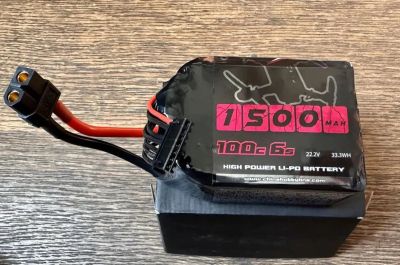 Лот: 21093973. Фото: 1. Cnhl black lipo 6S 1500 mAh для... Авиамоделизм