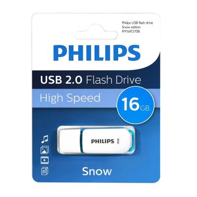 Лот: 25810228. Фото: 1. Флешка USB 16 ГБ Philips SNOW... USB-флеш карты