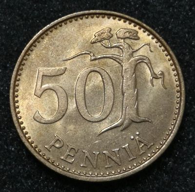 Лот: 23525613. Фото: 1. 50 пенни 1988 года. Финляндия... Европа