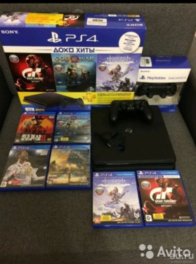 Лот: 13807380. Фото: 1. Ps4 slim 1tb. Игровые приставки, консоли
