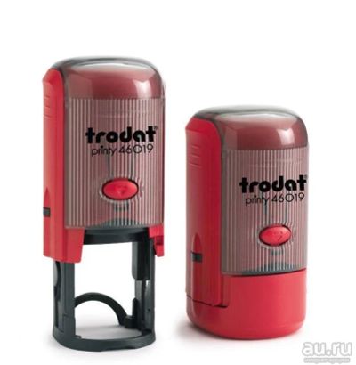 Лот: 15535885. Фото: 1. Trodat 46019 (d 19 мм) цвет красный... Печати, штампы, оснастки