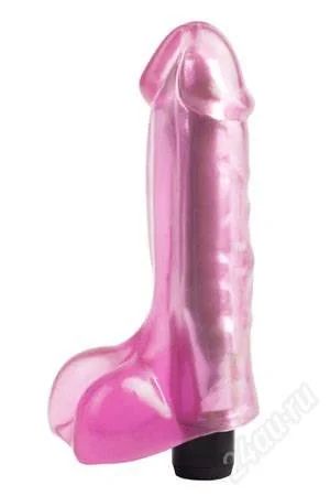 Лот: 2591243. Фото: 1. Вибромассажер JELLY GEMS №9 розовый... Игрушки