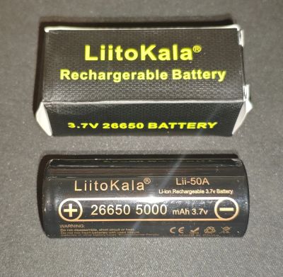 Лот: 25647454. Фото: 1. Аккумулятор 26650 5000 mAh 3.7... Батарейки, аккумуляторы, элементы питания