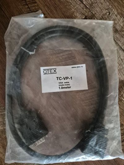 Лот: 25093141. Фото: 1. Кабель qtex VGA TC-VP-1 папа-папа... Шлейфы, кабели, переходники
