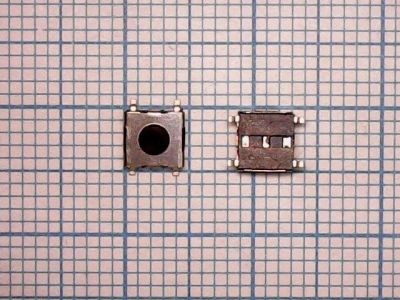 Лот: 12286909. Фото: 1. Тактовая кнопка №02 SMD вертикальная... Реле, тумблеры, переключатели