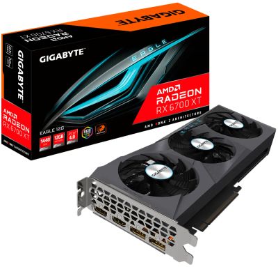 Лот: 17433916. Фото: 1. Видеокарта Gigabyte AMD Radeon... Видеокарты