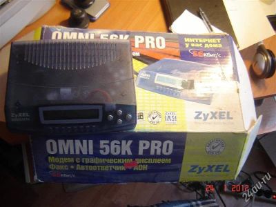 Лот: 1644851. Фото: 1. zyxel 56k pro. Проводные модемы