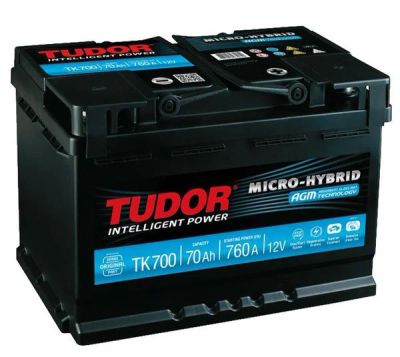 Лот: 10216637. Фото: 1. Аккумулятор TUDOR AGM 70 L, обратная... Аккумуляторы