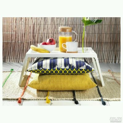 Лот: 13334863. Фото: 1. Поднос на ножках, белый. IKEA. Другое (хозтовары)