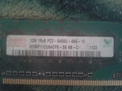 Лот: 17184258. Фото: 1. ОЗУ Hynix ddr2 1gb. Оперативная память