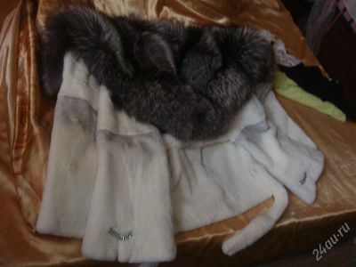 Лот: 744399. Фото: 1. шуба бобёр-чернобурка. Верхняя одежда