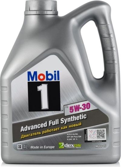 Лот: 16236975. Фото: 1. Масло Mobil 1 5/30 4л синт. Масла, жидкости