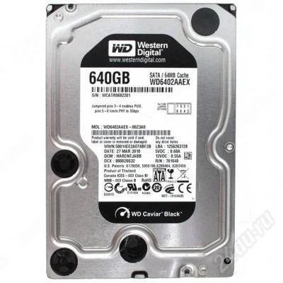 Лот: 1683671. Фото: 1. western digital wd6402aaex почти... Жёсткие диски (HDD)