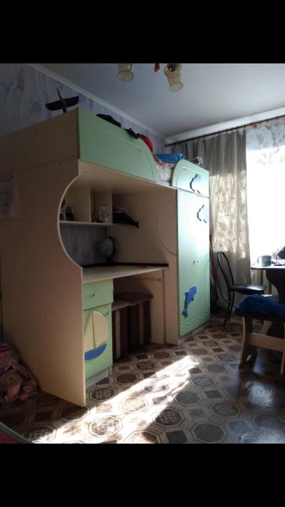 Лот: 14007322. Фото: 1. Кровать чердак с матрасом. Детские кровати и кроватки