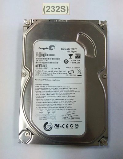 Лот: 16715350. Фото: 1. Жесткий диск SATA Seagate ST3160813AS... Жёсткие диски (HDD)