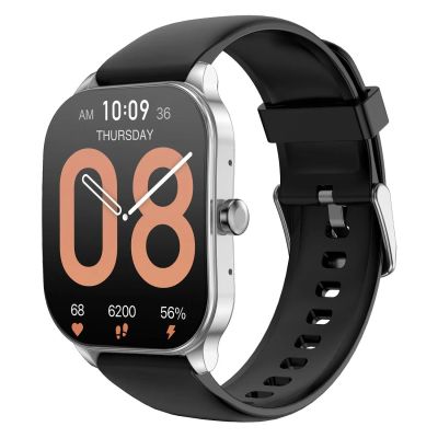 Лот: 24475868. Фото: 1. Смарт-часы Amazfit Pop 3S Silver... Смарт-часы, фитнес-браслеты, аксессуары
