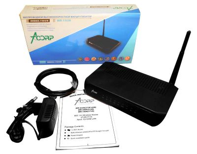 Лот: 3295974. Фото: 1. Беспроводной маршрутизатор Acorp... WiFi, Bluetooth адаптеры