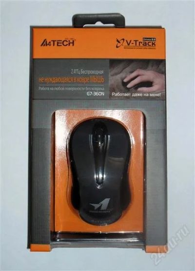 Лот: 1865096. Фото: 1. Мышь беспроводная оптическая A4TECH... Клавиатуры и мыши