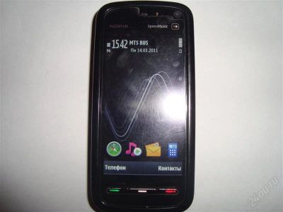 Лот: 831775. Фото: 1. Nokia 5800 Black Game с рубля. Кнопочные мобильные телефоны