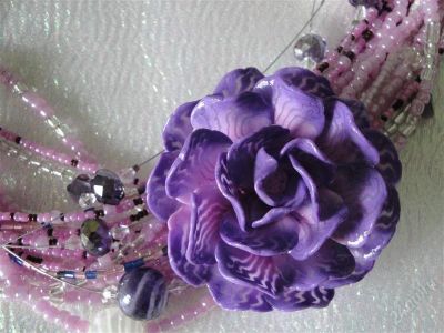 Лот: 800050. Фото: 1. Издлелия из полимерной глины колье... Колье