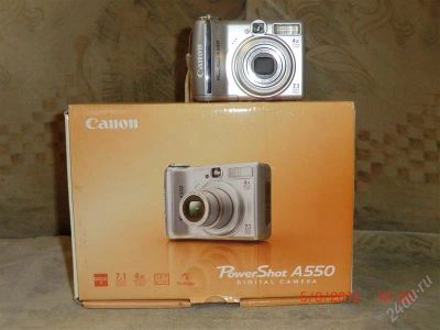 Лот: 1990939. Фото: 1. фотоаппарат canon powershot a550... Цифровые компактные