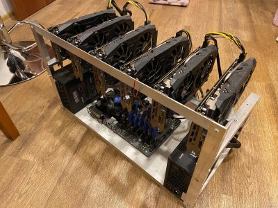 Лот: 15775905. Фото: 1. Майнинг ферма на 6 x RX570 4Gb. Майнинг фермы, товары для майнинга