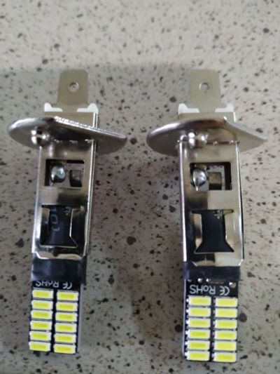 Лот: 17855440. Фото: 1. Лампы H1 светодиодная 24SMD 4014... Оптика и освещение