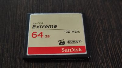 Лот: 21055983. Фото: 1. CF Compact Flash SanDisk Extreme... Карты памяти