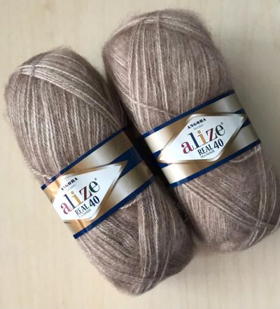 Лот: 17052824. Фото: 1. Пряжа ALIZE Angora Real 40 , 40... Ткани, нитки, пряжа