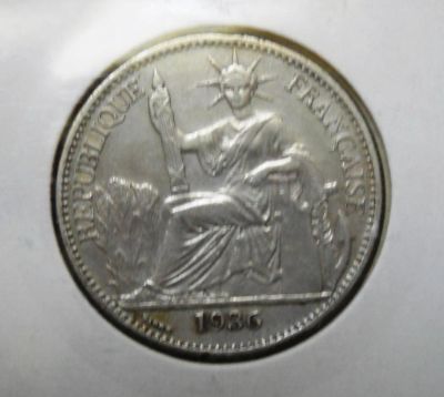 Лот: 9805474. Фото: 1. Индокитай 50 центов 1936г.Оригинал. Азия
