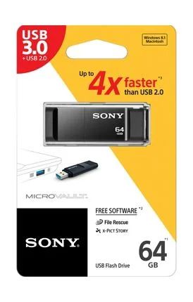 Лот: 10783349. Фото: 1. USB-флешка SONY MicroVault 64Gb... USB-флеш карты